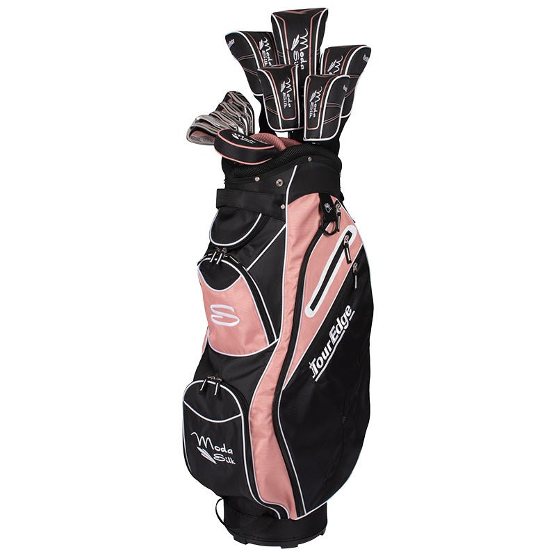 Tour Edge Women's Moda Silk Package Set Right Ladies Black Rose Gold