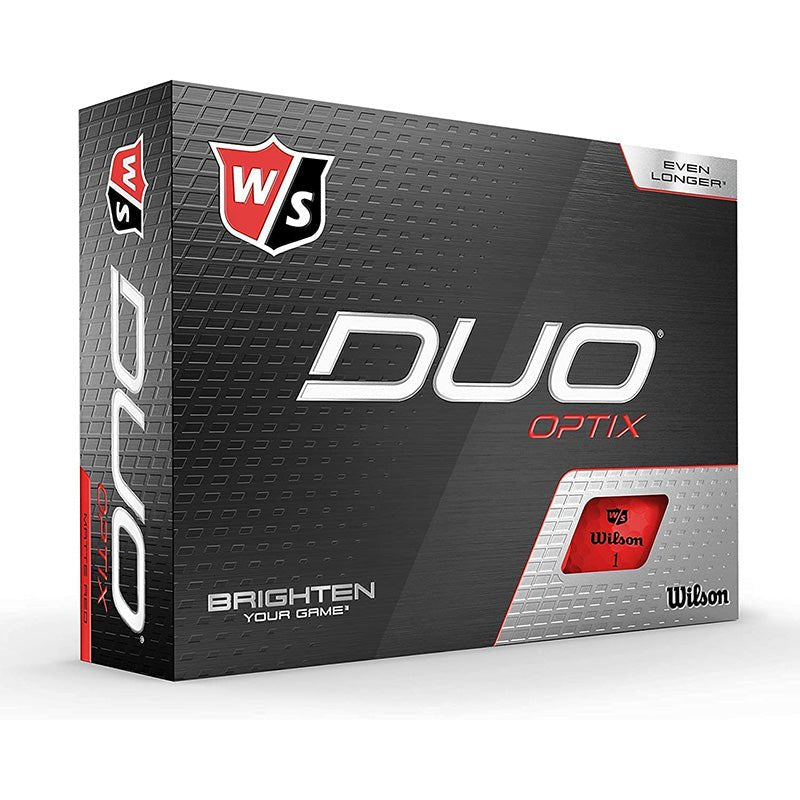 Wilson Duo Optix Golf Balls Red